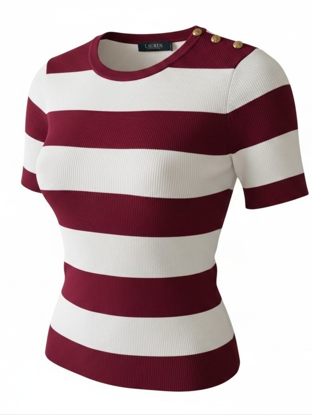 Lauren Ralph Lauren Striped Short-Sleeve Top